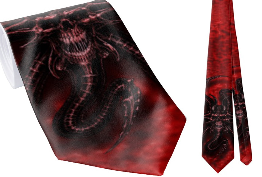Skullfish Tie