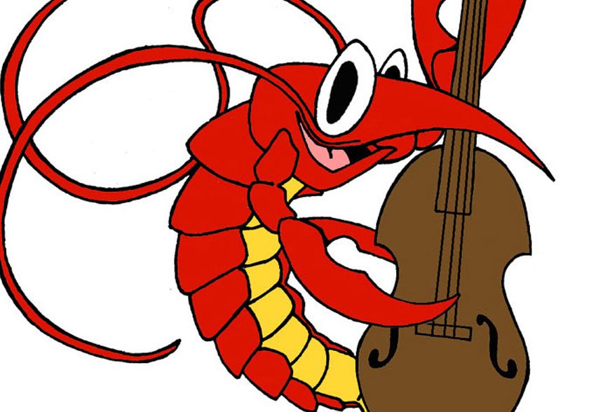 Crawfish Playing Violin